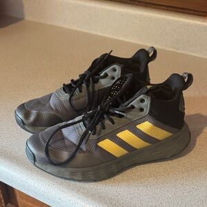 Adidas Black and Yellow Athletic Shoes